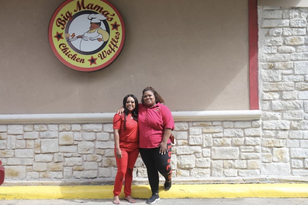 Ashley Price (left) and April Porter took over ownership and management of Big Mama's Chicken and Waffles in 2022. (Cecilia Lenzen/Community Impact)