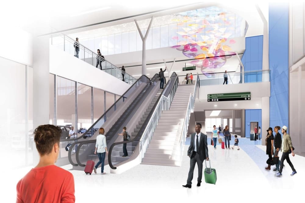 Rendering of the Departures Core of Terminal B at IAH.