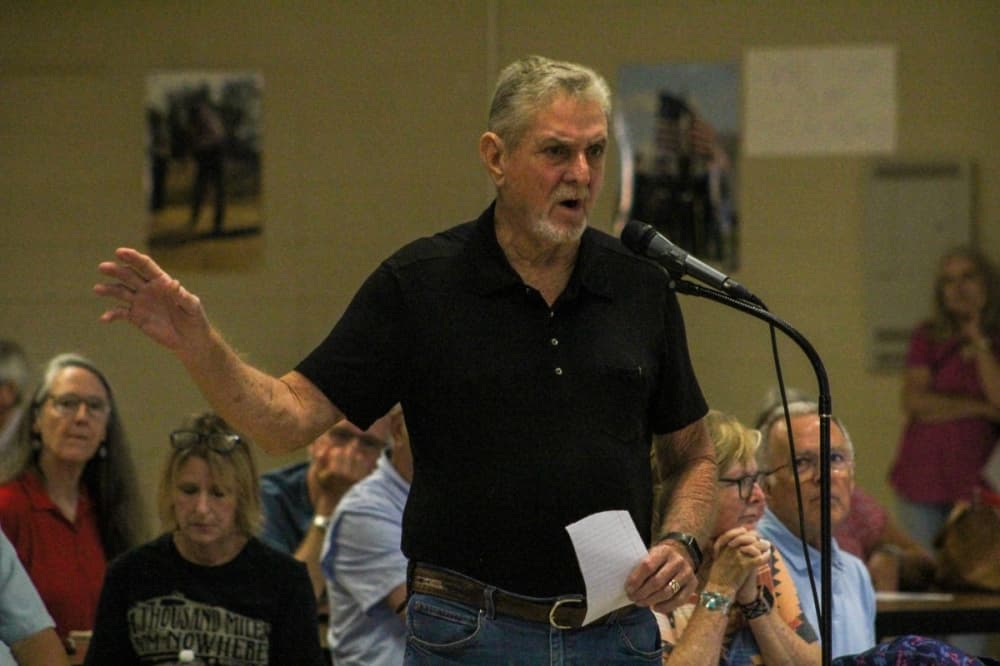 Windell Cannon speaks at the TCEQ public hearing held on June 8.
