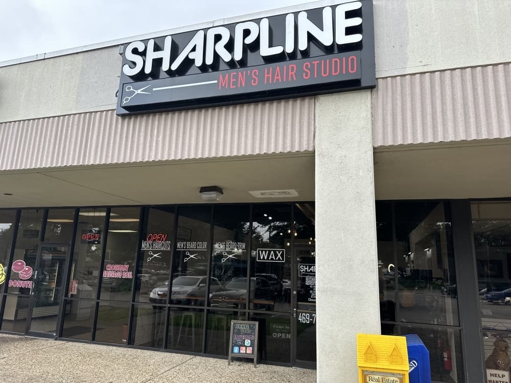 Sharpline Men's Hair Studio has been open since 2019. (Jackson King/Community Impact)