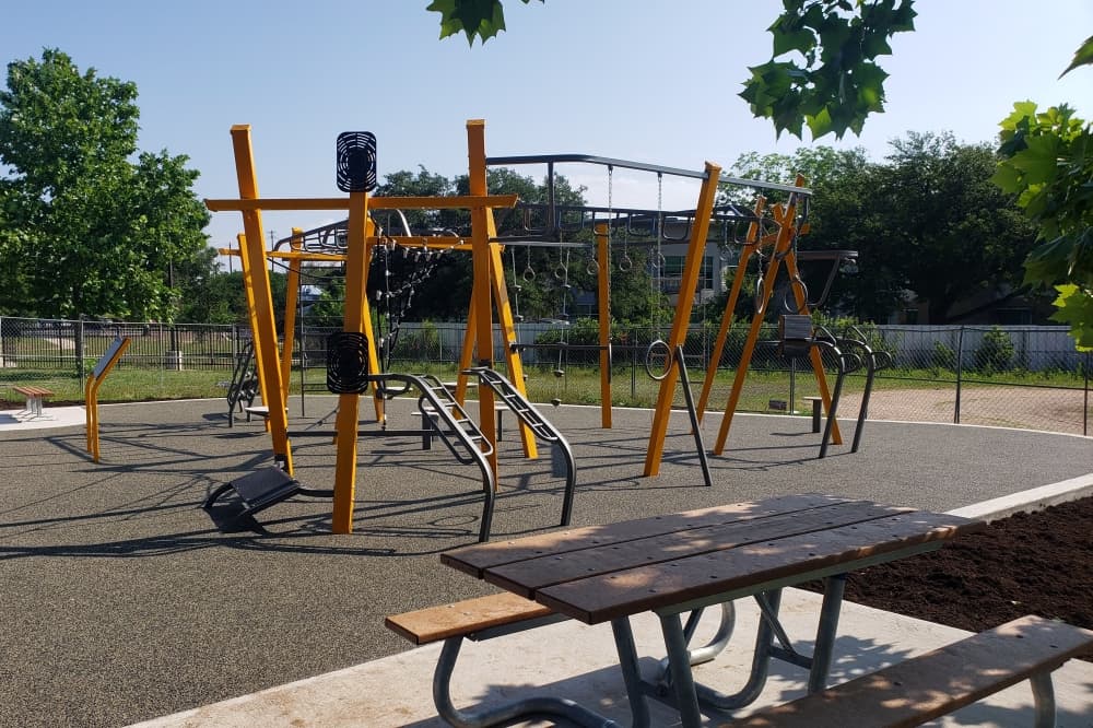 Fitness area now open at TA Brown Neighborhood Park in North Central Austin