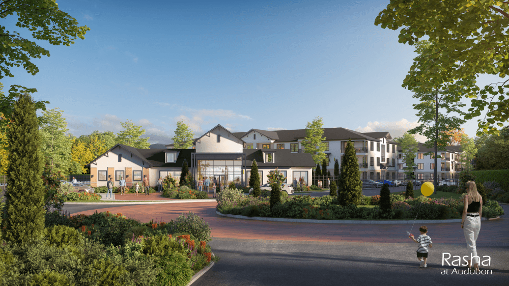 Apartment complex rendering