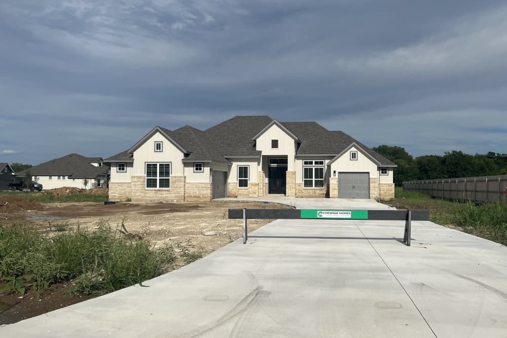 A home under construction in Northfork