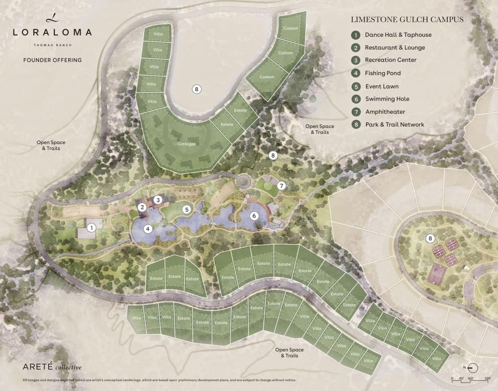The Loraloma development is located in Spicewood. (Courtesy Arete Collective)