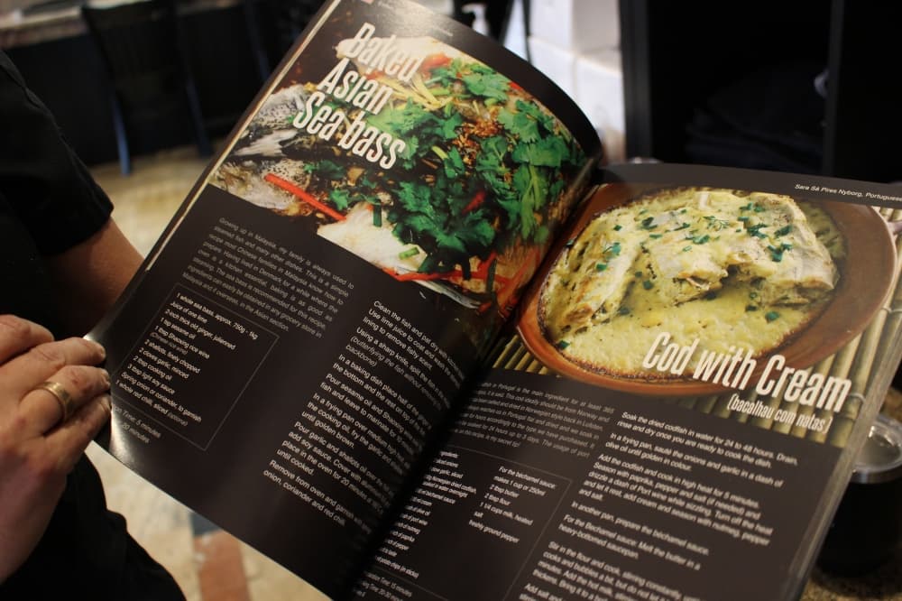 photo of the owners cookbook
