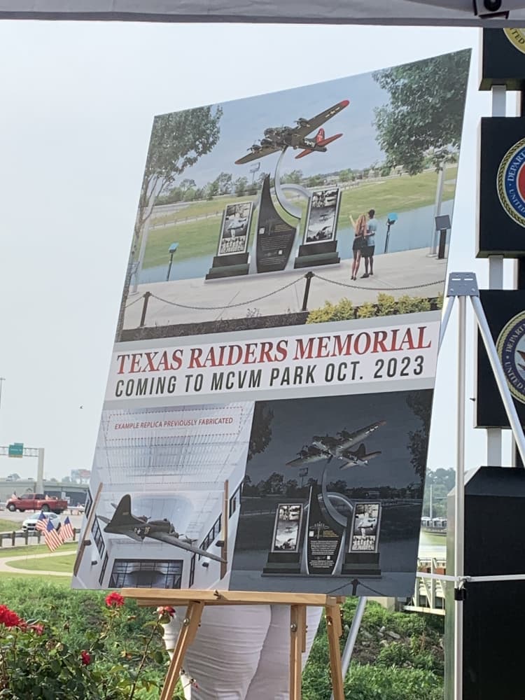 The Texas Raiders Memorial is set to open in October. (Courtesy Gullo Auto Group)