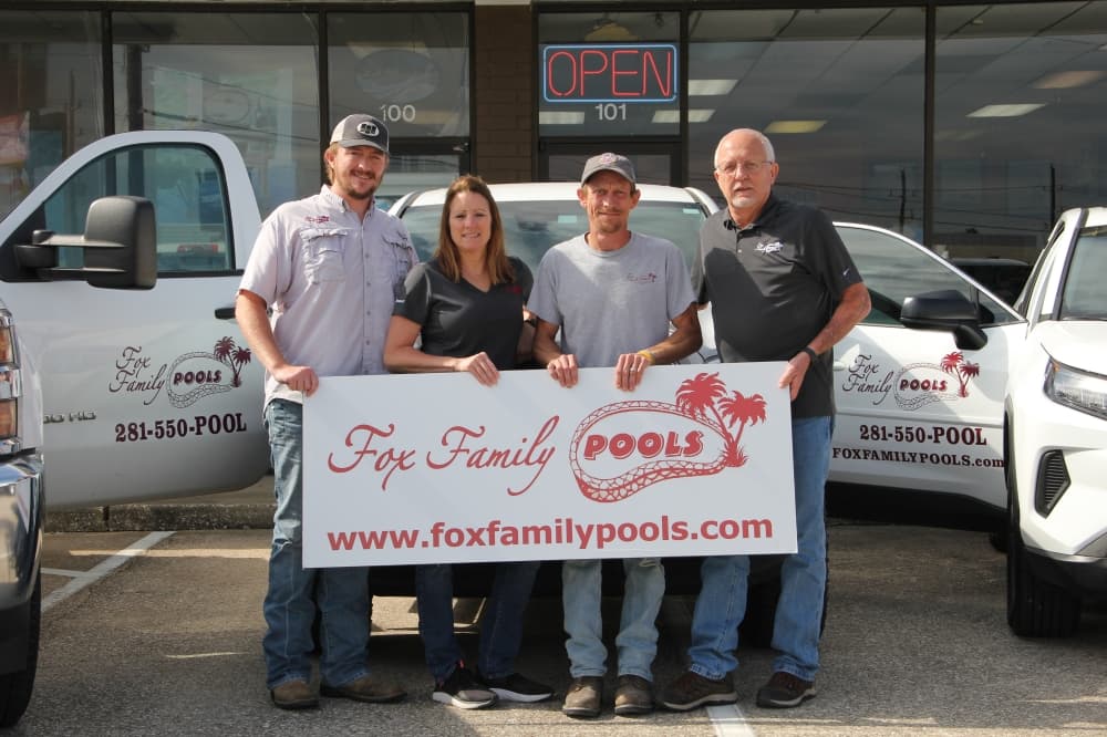 While Lisa Holbrook took over running Fox Family Pools in 1994, she moved the business from Copperfield to its location in Humble in 2003. (Wesley Gardner/Community Impact)