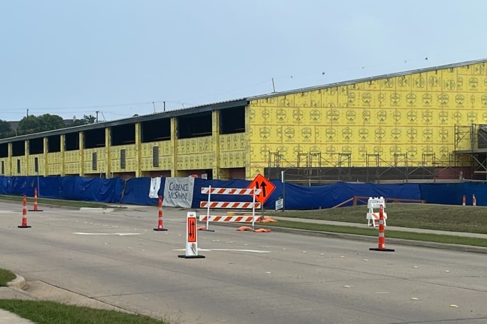 Lane closed on Johnson Road at Keller High School