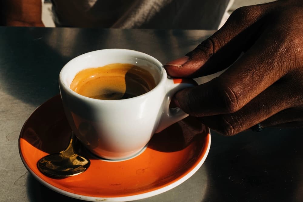 A cup of "Straight, No Chaser," which is made of a double shot of espresso, is one of the coffee items to be offered at Three Keys Coffee when it opens at Finn Hall in Sept. 2023. 