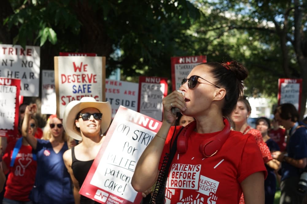Ascension Seton Medical Center nurses demand more staffing at strike
