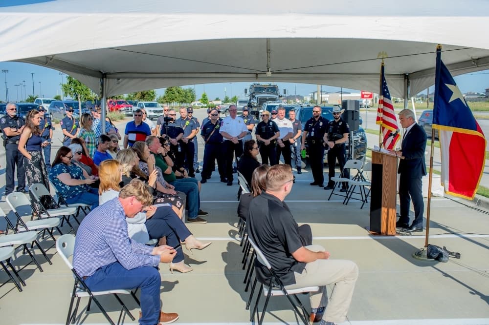Frontier Parkway expansion crowd.