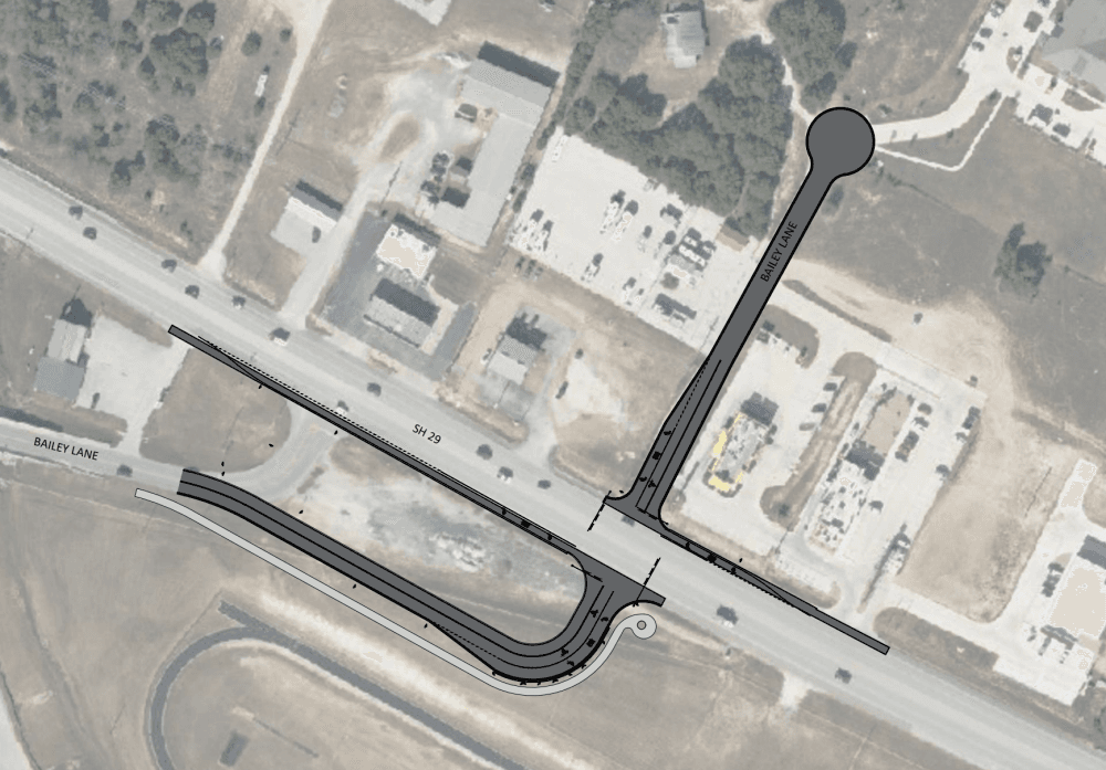 map overview of bailey lane