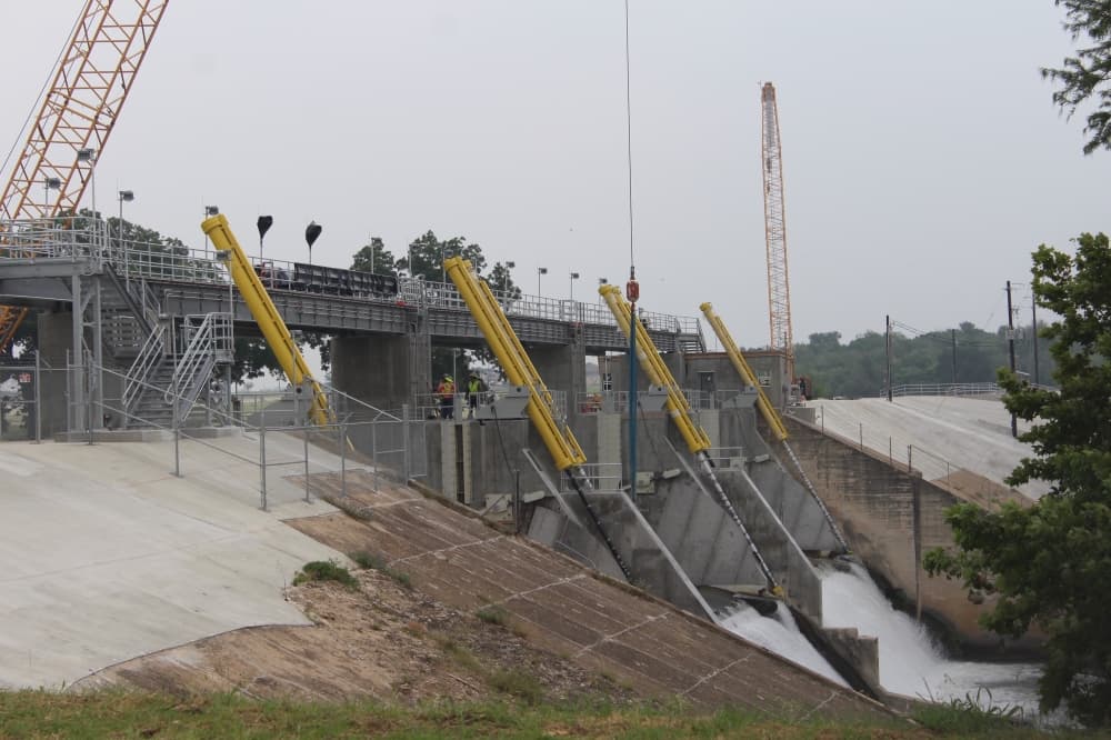 New $40M Lake Dunlap Dam on schedule for late July completion in New Braunfels