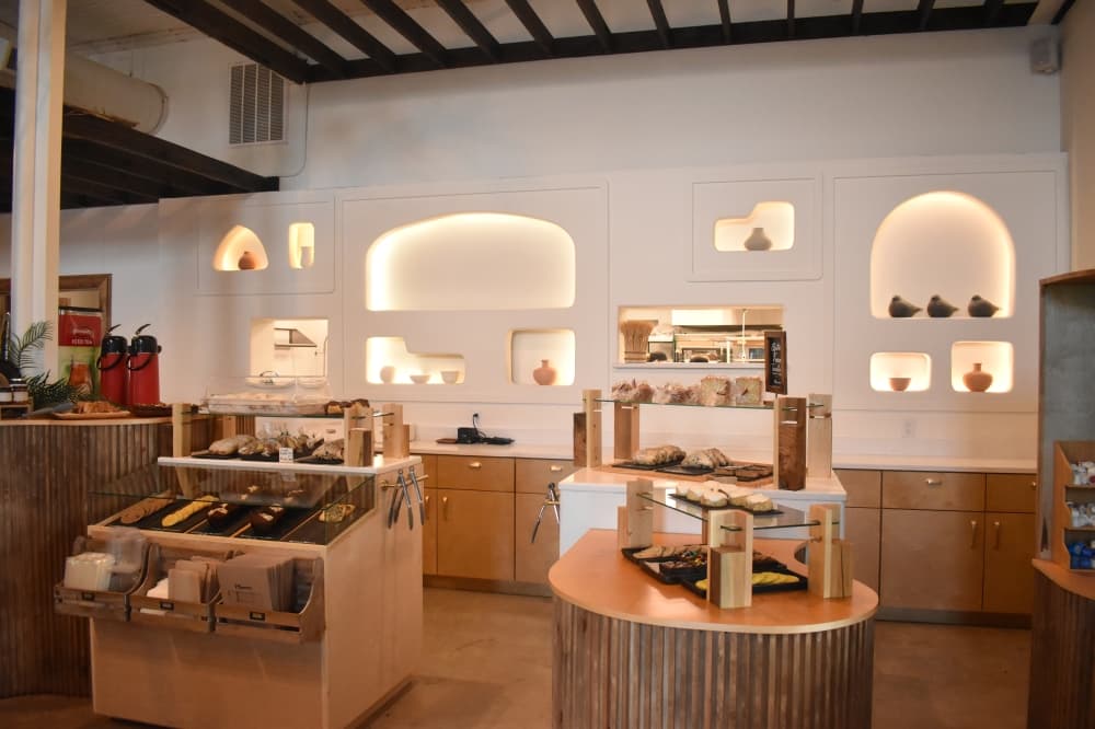 a pastry counter