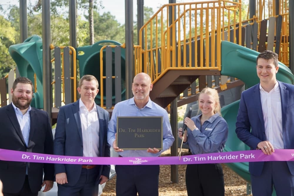Pogue Construction won the naming rights to the park and chose to dedicate it to Harkrider. (Cassandra Jenkins/Community Impact)