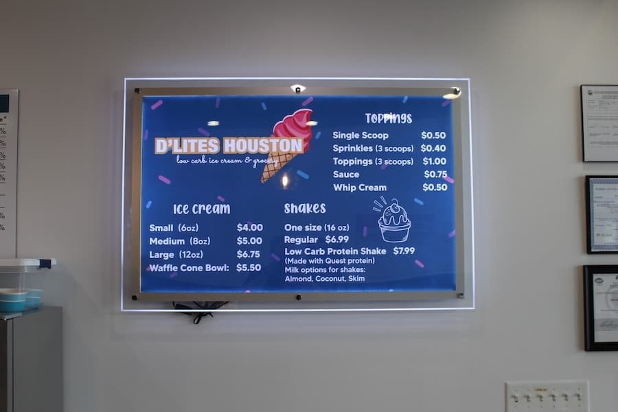 D'Lites Houston is a one-stop shop for those seeking healthy ice cream options and snack alternatives.