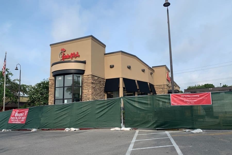West Lake Hills Chick-Fil-A closed intermittently with limited menu during remodel