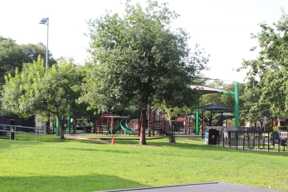 This is a photo of the outside of Wier Park in West University Place.