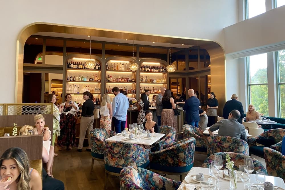 The Audrey Restaurant & Bar is located above Uni Sushi on Market Street. (Cassandra Jenkins/Community Impact)