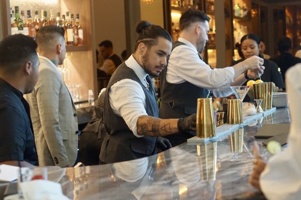 The Audrey Bar & Restaurant includes a full-service bar. (Cassandra Jenkins/Community Impact)