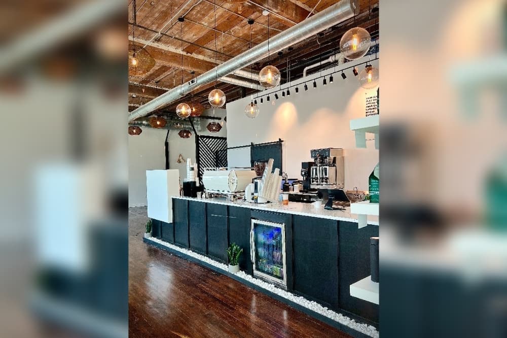 The ordering counter in the coffee shop