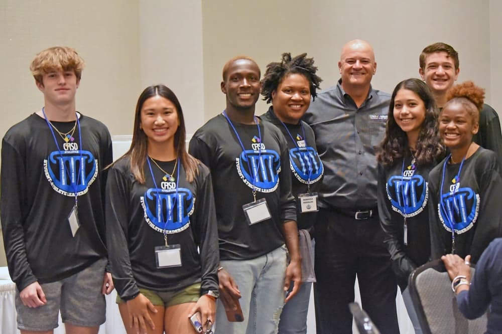 Henry attends the Student-Athlete Leadership Conference in 2022. (Courtesy Cy-Fair ISD)