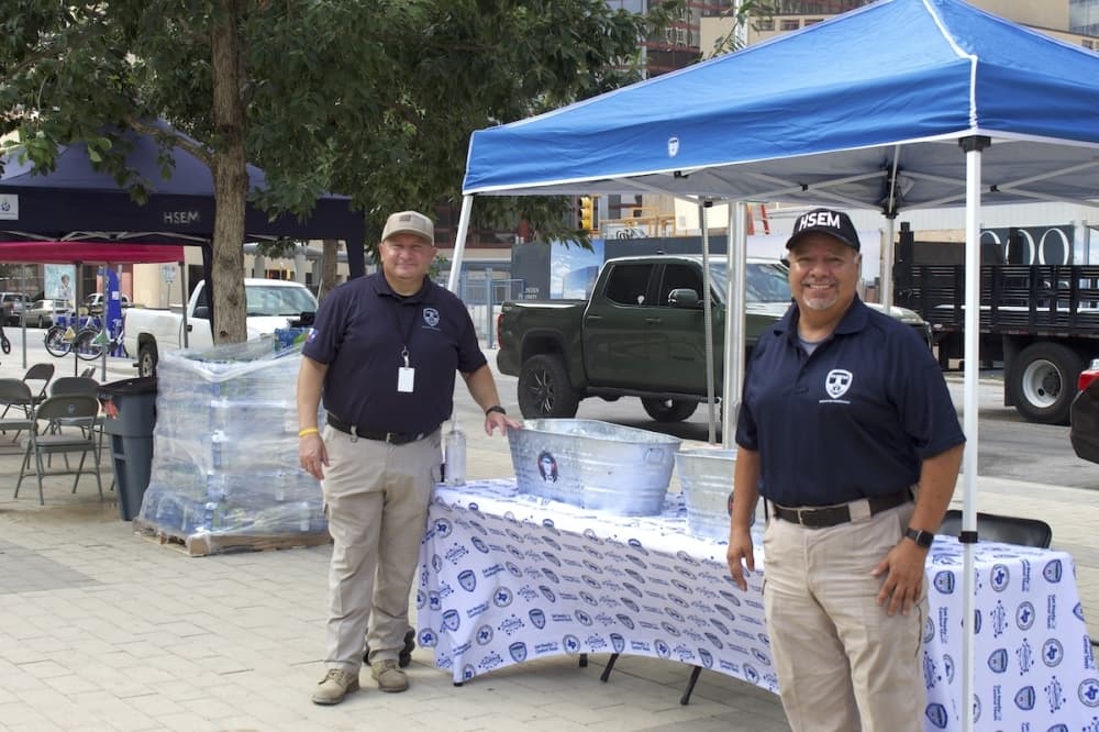Cooling tents at Republic Square now offering relief from heat in Austin