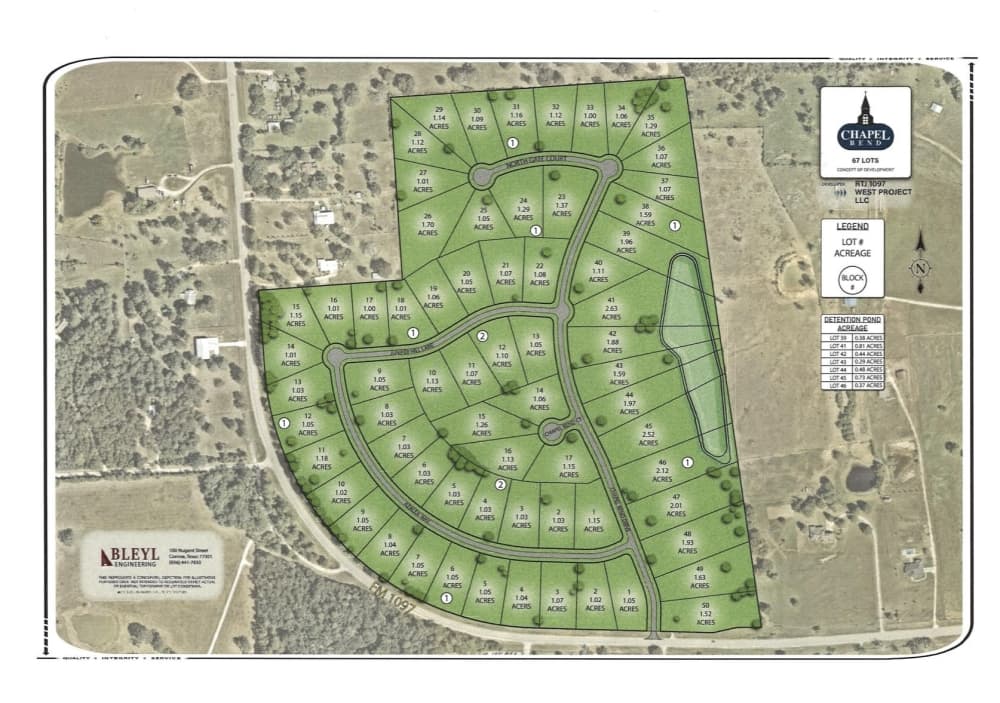 map of Chapel Bend
