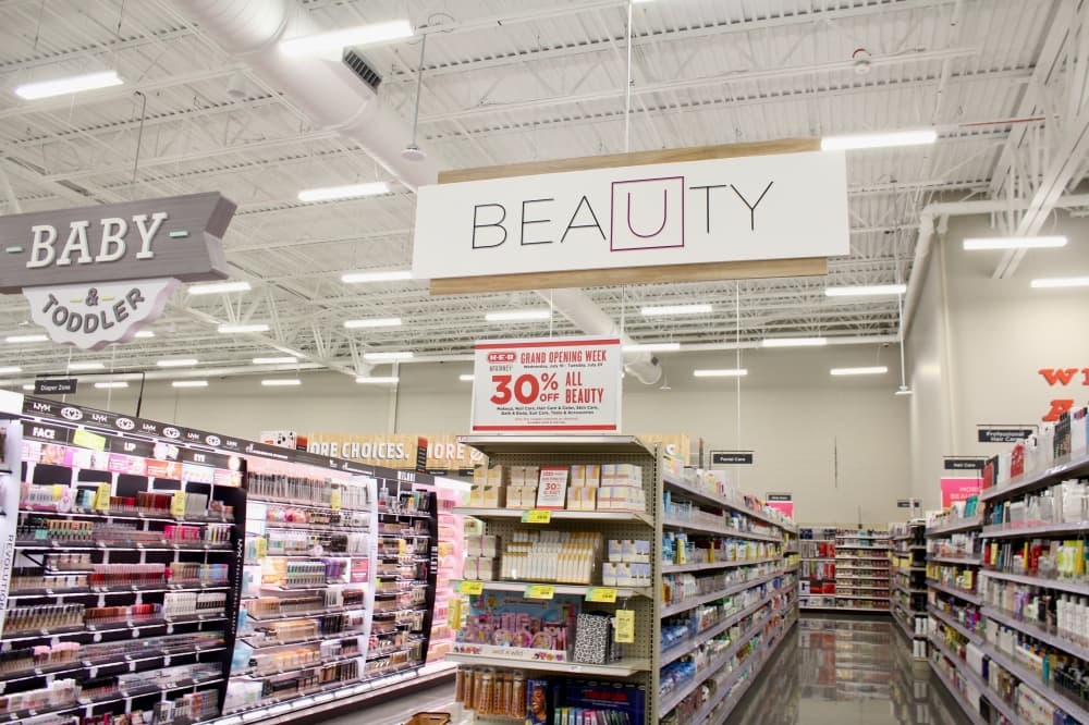 Beauty section at H-E-B