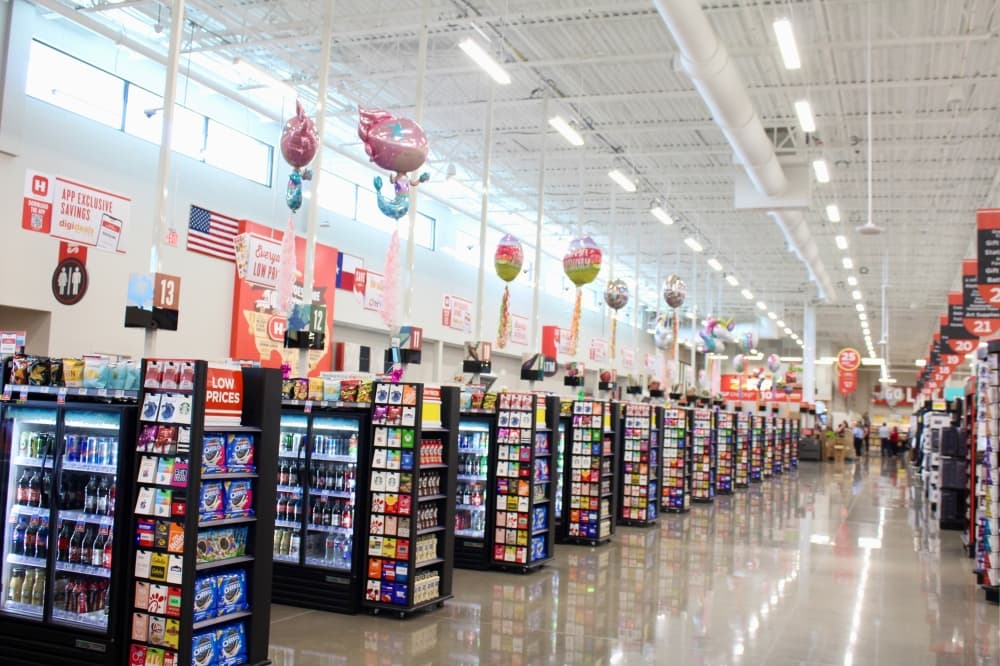 Checkout lanes at H-E-B