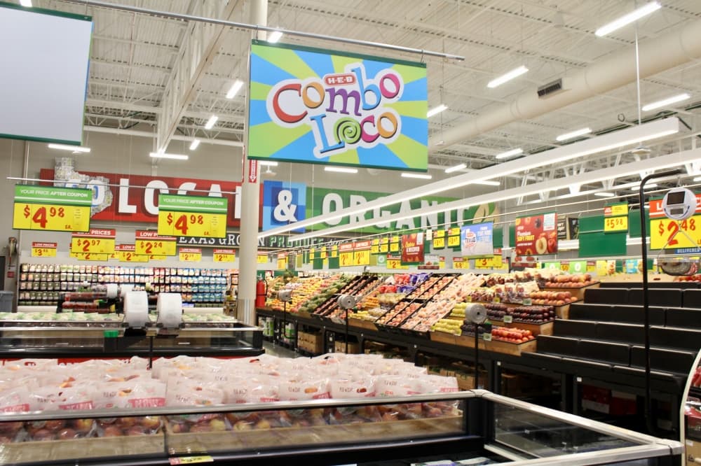 Produce section at H-E-B