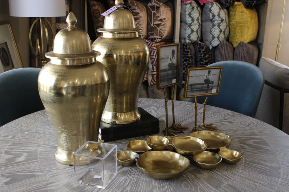 gold jars
