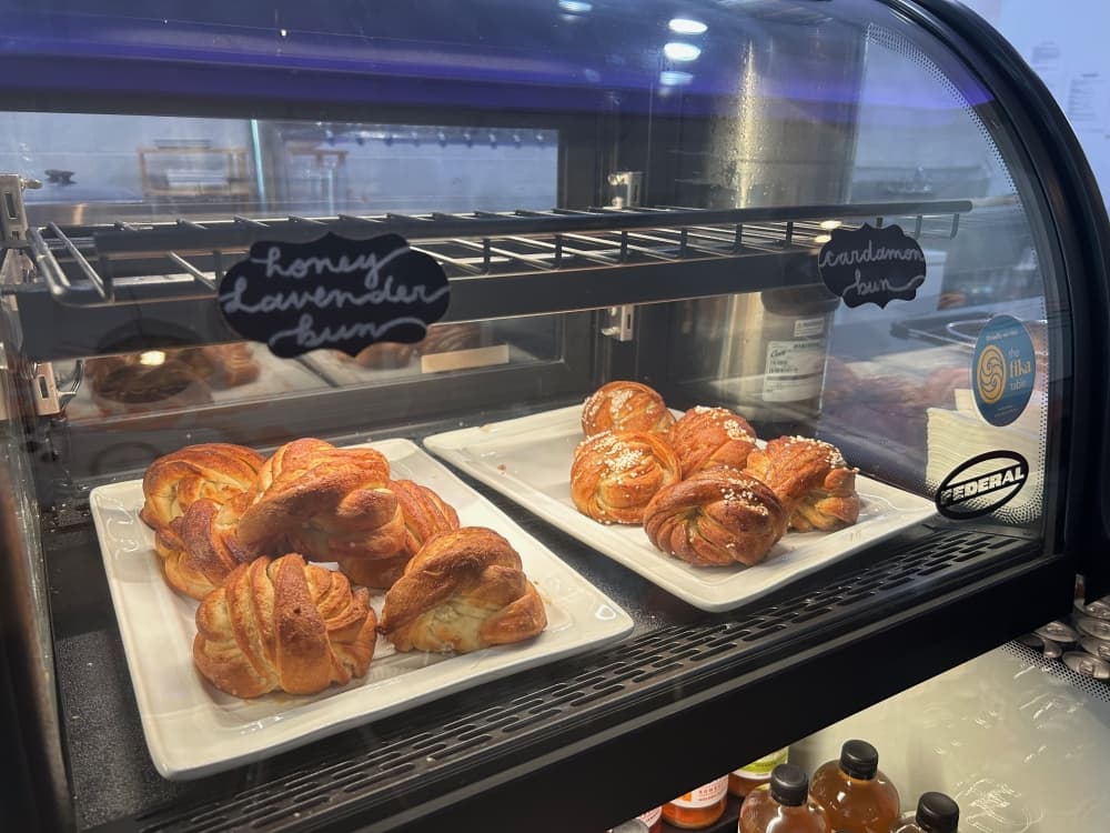 Dwell House Coffee and Tap has a variety of pastries and baked goods. (Brooke Sjoberg/Community Impact)