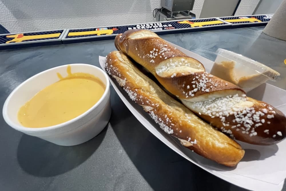 Bavarian pretzel at The Palomino 