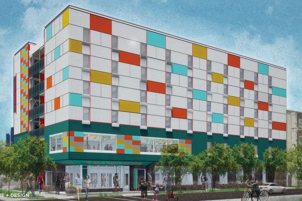 This is a rendering of one of Houston's affordable housing developments.