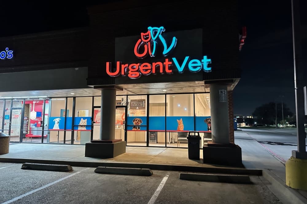 Outside of UrgentVet in McKinney