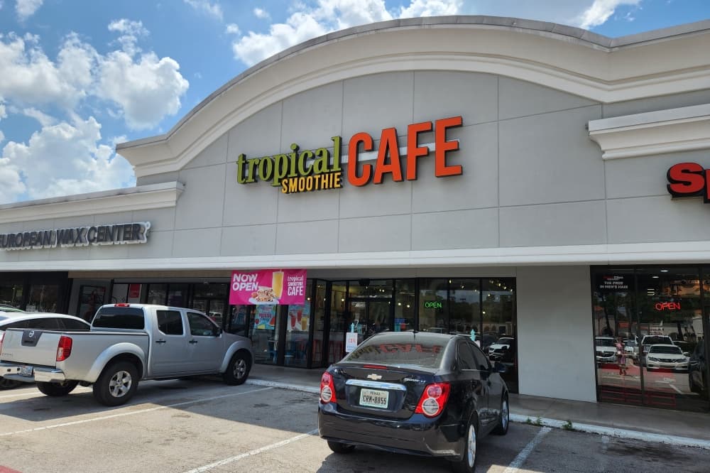 Tropical Smoothie Cafe now open in Champions Village Shopping Center