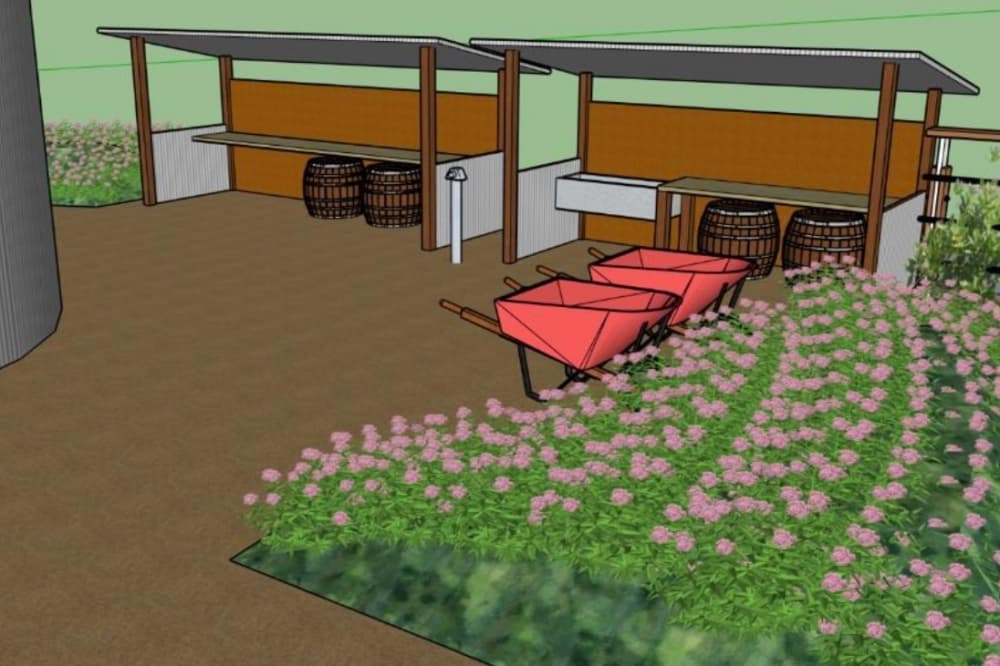 Rendering of the learning garden