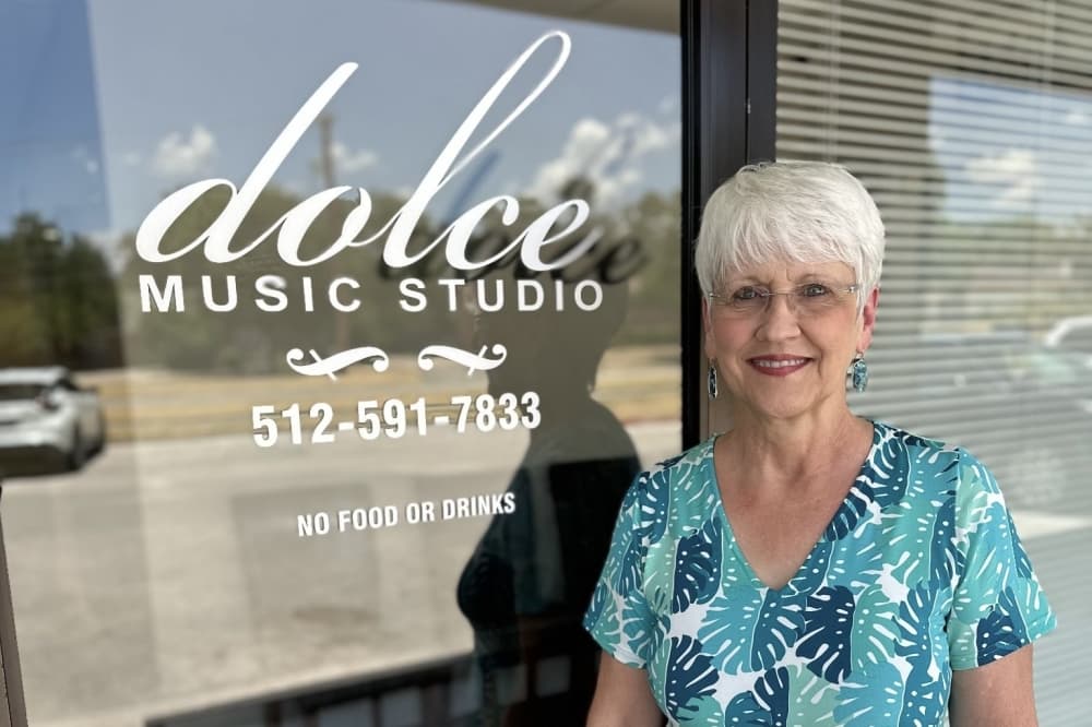Owner Brenda Bedell opened the music studio in 2010 after studying piano since she was six years old. (Bianca Moreno-Paz/Community Impact)
