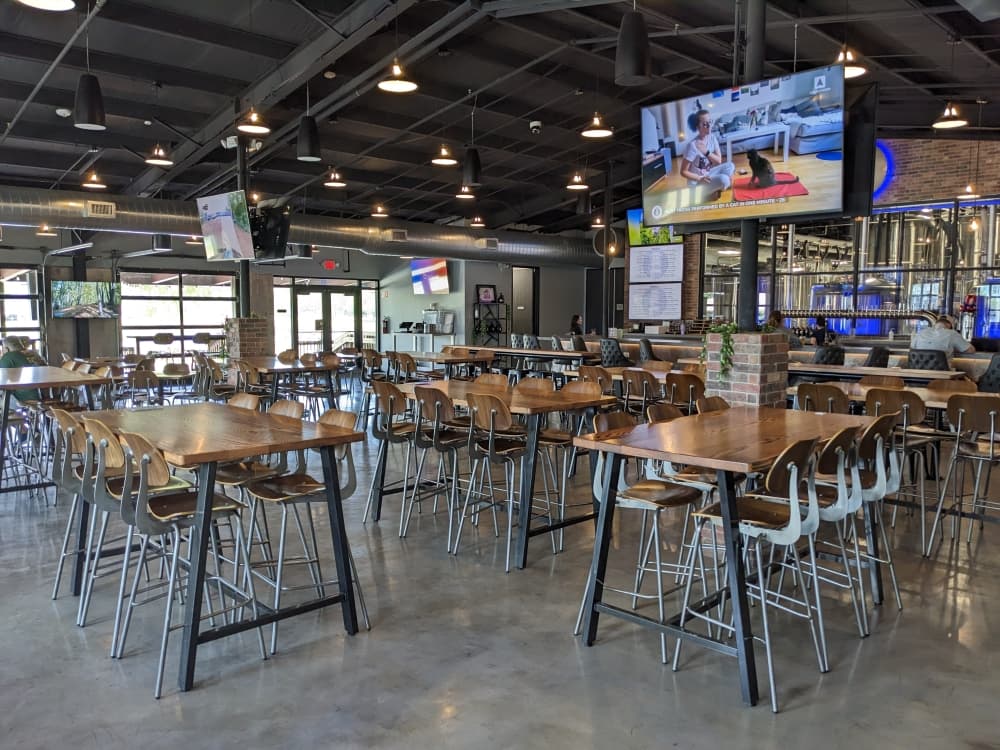 Galveston Bay Brewing's Clear Lake Shores location is much larger than its original location in Dickinson. (Jake Magee/Community Impact)
