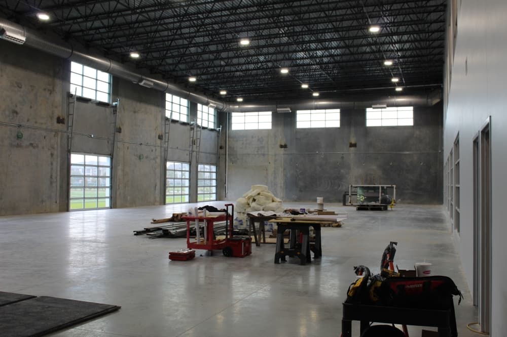 The Athlete Training and Health training center will have an adult fitness space, a pro-style weight room and an indoor turf field for performance training. (Rachel Leland/Community Impact)