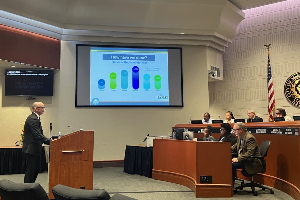City of McKinney on track to replace 14,400 water service lines by 2028