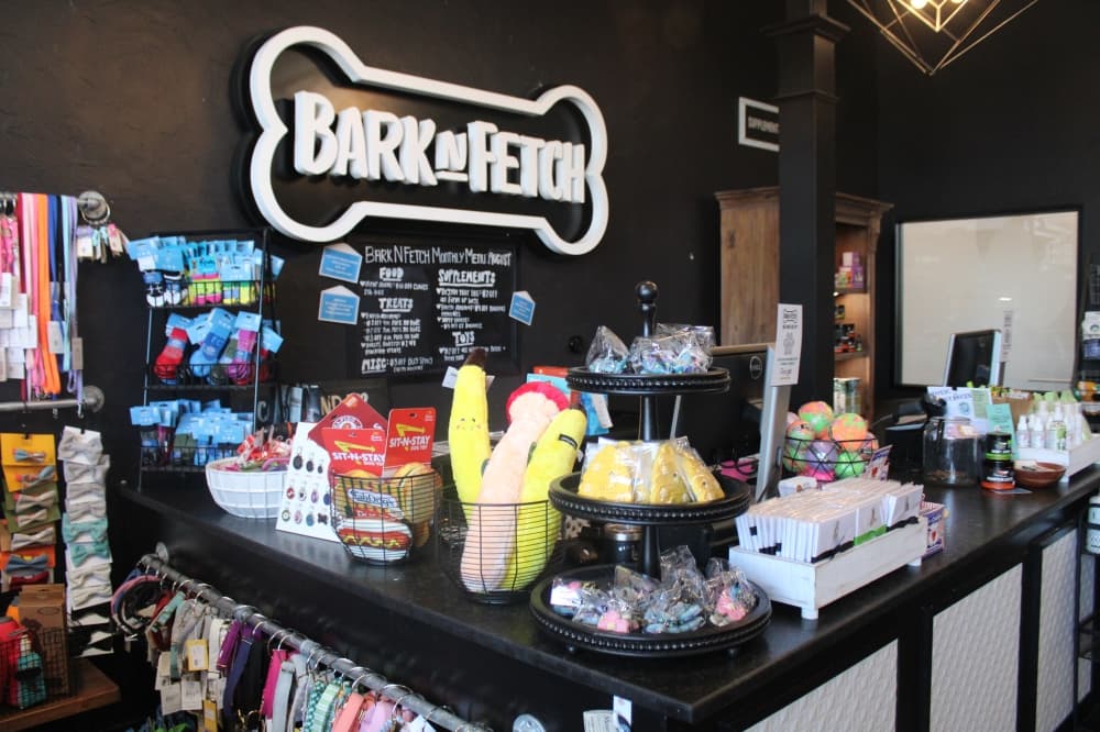Bark n Fetch counter.