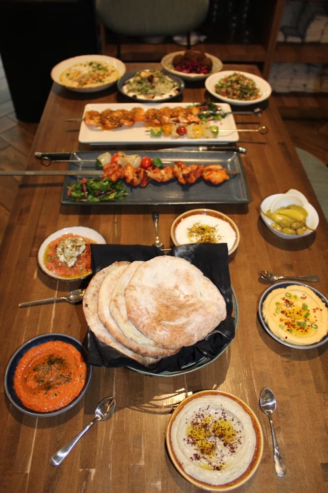 Diners who want to go all in on dinner cuisine from North Africa, Lebanon, Turkey, Iraq and Morocco can choose the Yalla Yalla Experience ($75 per person). Meaning “let’s go” in Hebrew, the experience is described by Ben Eli as a tasting menu that allows guests to get bombarded with food and a six different wine pairings from the Middle East. (Melissa Enaje/Community Impact)