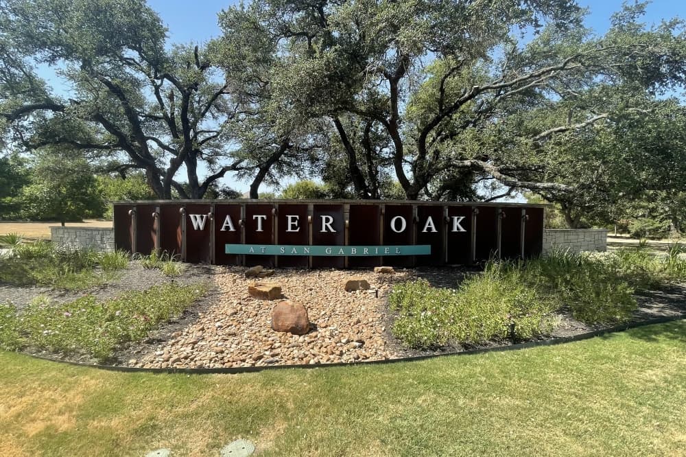 Water Oak at San Gabriel offers residents scenic views, outdoor spaces