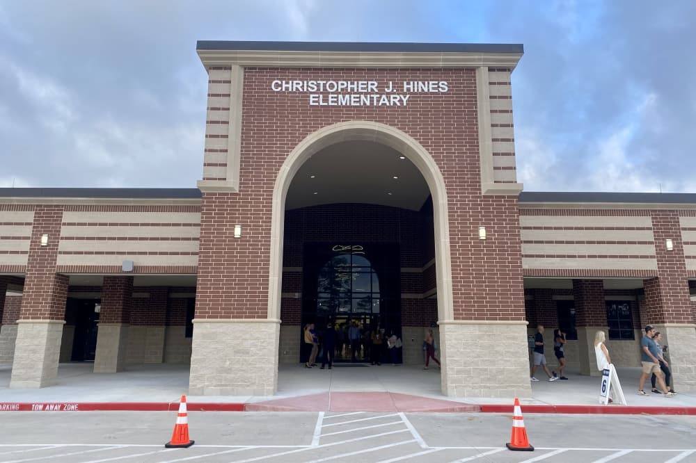 Christopher J. Hines Elementary is named after the retired Conroe ISD deputy superintendent. (Cassandra Jenkins/Community Impact)