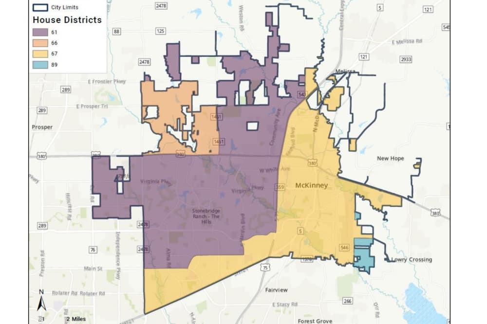 map of house districts in mckinney