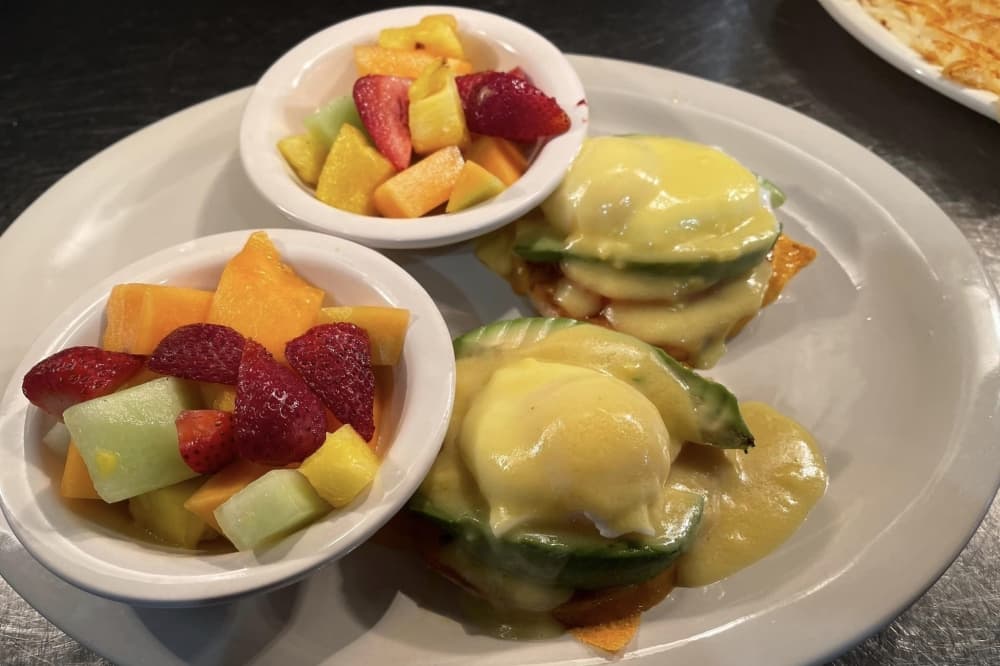Serving of Vegetarian Benedict at Texas Star Cafe in Flower Mound 