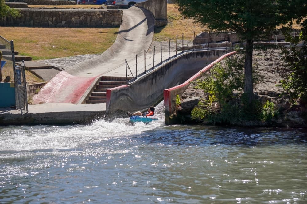 Low water levels end lifeguard operations early at New Braunfels tube chute