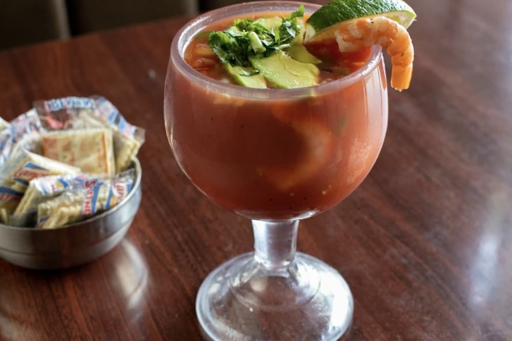 La Tapatia shrimp cocktail 